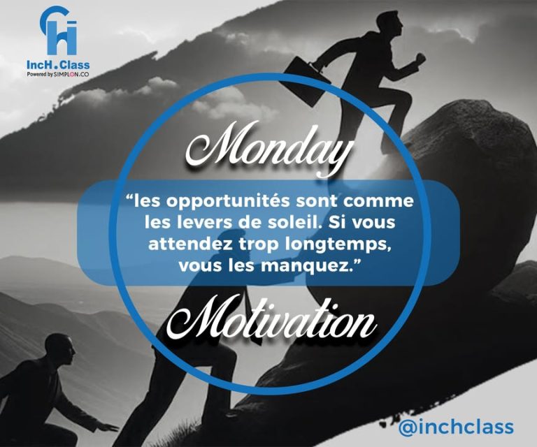 Monday Motivation 💡✨ « Les opportunités sont comme les levers de soleil. Si…