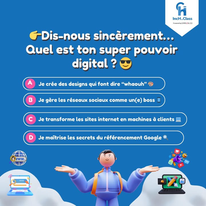 🎉 𝐌𝐞𝐫𝐜𝐫𝐞𝐝𝐢 𝐅𝐮𝐧 𝐜𝐡𝐞𝐳 𝐈𝐧𝐜𝐡 𝐂𝐥𝐚𝐬𝐬 !🎉 ➡ Réponds en commentaire avec…