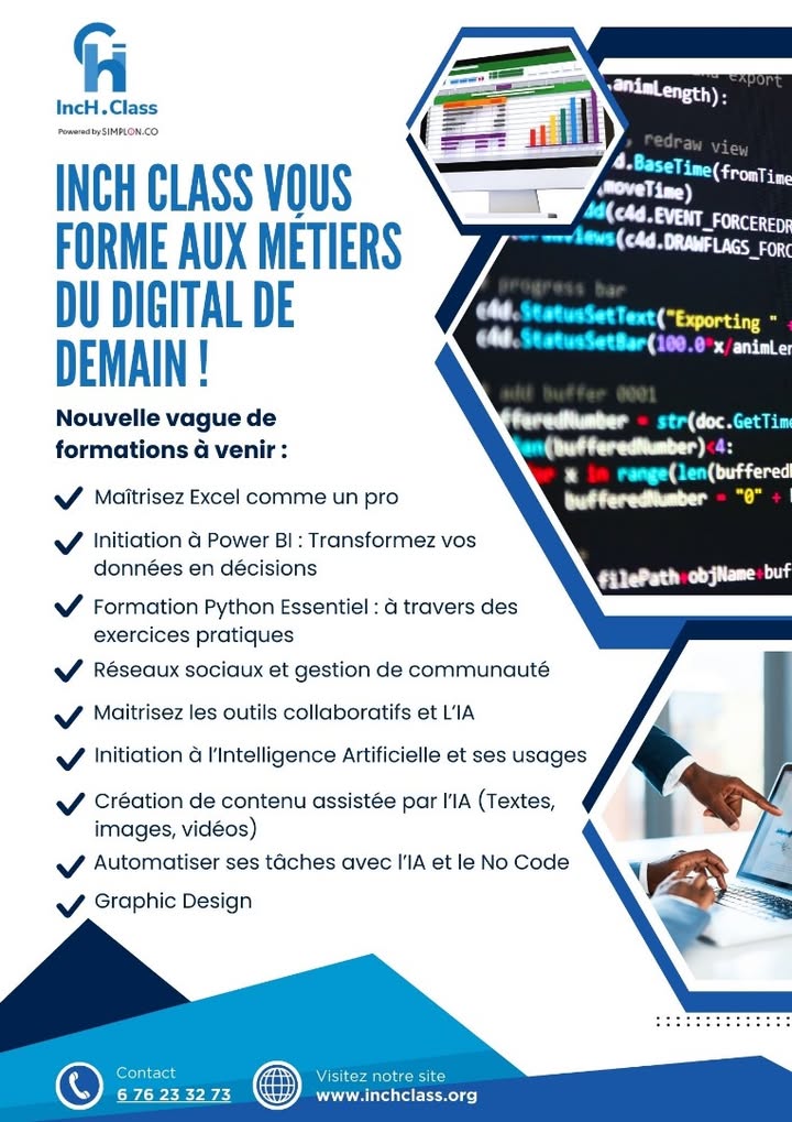 🚨 𝐍𝐎𝐔𝐕𝐄𝐋𝐋𝐄 𝐕𝐀𝐆𝐔𝐄 𝐃𝐄 𝐅𝐎𝐑𝐌𝐀𝐓𝐈𝐎𝐍𝐒 𝐀̀ 𝐕𝐄𝐍𝐈𝐑 𝐂𝐇𝐄𝐙 𝐈𝐧𝐜𝐡 𝐂𝐥𝐚𝐬𝐬 🚀 Le…