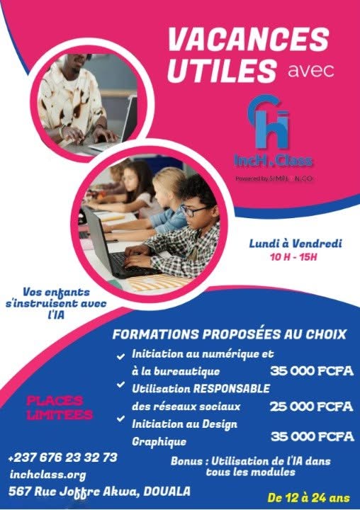 🎉 VACANCES UTILES avec IncH Class 🎉 Offrez à vos enfants des…