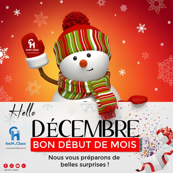 Hello Décembre ! 🎊 Que ce mois vous apporte énergie, réussite et…