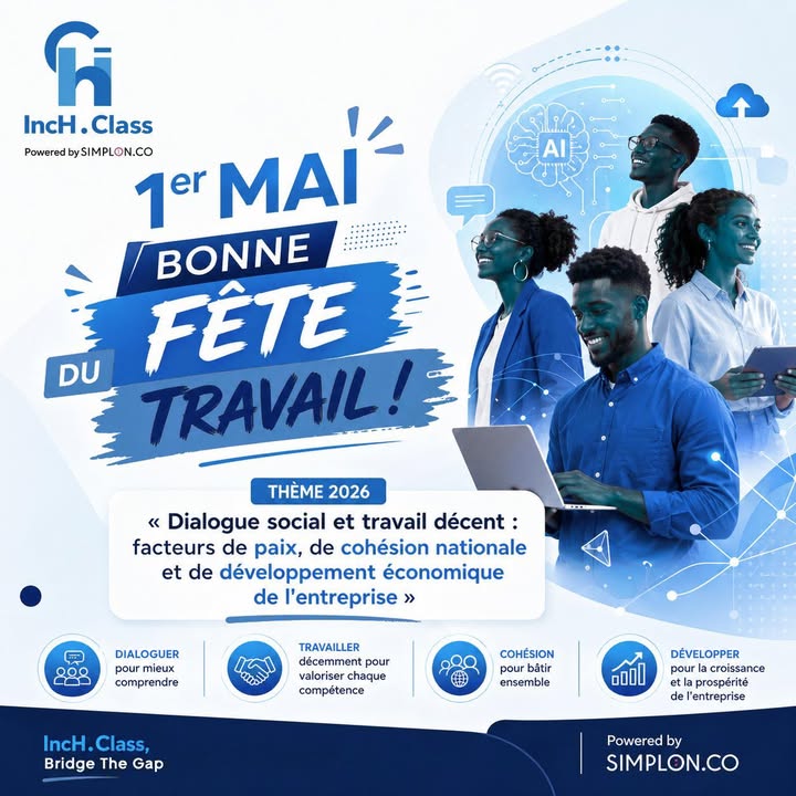 Toute l’équipe IncH Class vous souhaite une Excellente FÊTE DU TRAVAIL !…