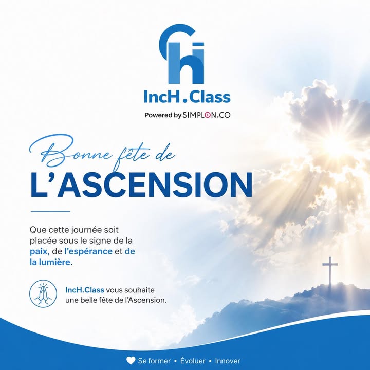 Nous vous souhaitons une Bonne Fête de l’Ascension ! #inchclass #religion #ascension…